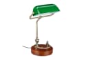 relaxdays Bankerlampe Tischleuchte Grün Braun Art Déco Bild 2