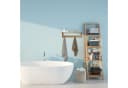 relaxdays Wandgarderobe Bambus mit Hakenleiste Braun/Silber Bild 1