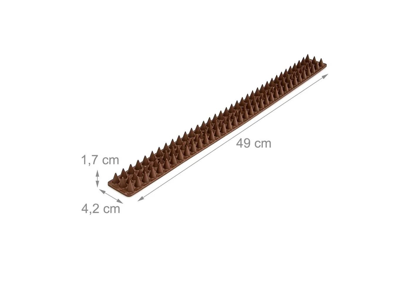 relaxdays Vogelabwehr Spikes für Zäune Braun - Bild 4