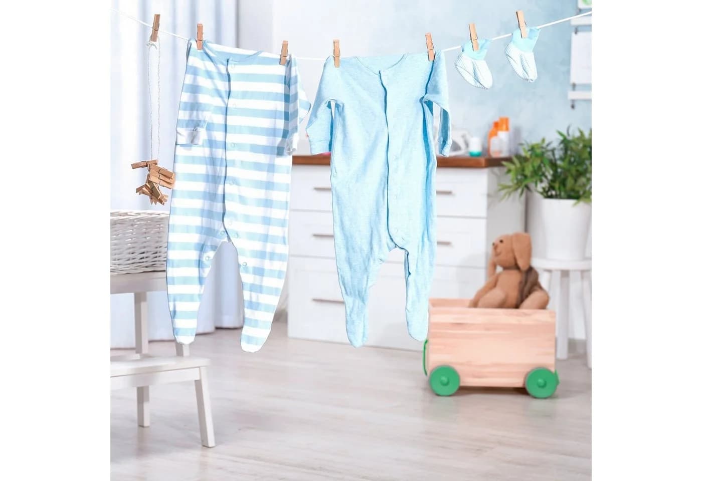 relaxdays Wand-Wäscheleine ausziehbar 12 m - Bild 5