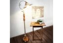 relaxdays Stehlampe Jugendstil Design Messing Braun Gold Bild 1