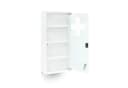 relaxdays Medizinschrank EMERGENCY XXL Weiß Magnetische Glastür Bild 5