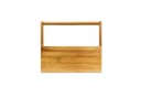 relaxdays Schreibtisch Organizer Bambus 4 Fächer mit Henkel Bild 3