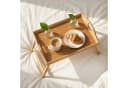 relaxdays Betttablett Bambus klappbar mit Tragegriffen Bild 1