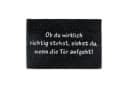 relaxdays Fußmatte Kokos Schwarz-Weiß Spruch Bild 2
