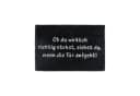 relaxdays Fußmatte Kokos Schwarz-Weiß Spruch Bild 5