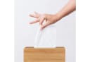 relaxdays Papiertuchbox Kosmetiktücherbox aus Bambus Natur Bild 3
