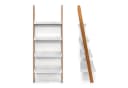 relaxdays Leiterregal BAMBOO 4-stufig Weiß/Braun Bambus MDF Bild 4