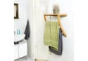 relaxdays Handtuchregal Bambus & Chrom Wandhandtuchhalter Bild 1