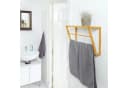 relaxdays Handtuchregal Bambus Wandhalter mit Ablage Bild 1