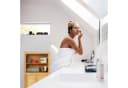relaxdays Midischrank LAMELL Bambus Badezimmerschrank mit Lamellen-Türen Bild 5