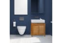 relaxdays Waschbeckenunterschrank LAMELL Bambus Natur Bild 1