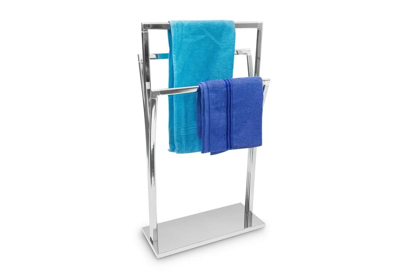 relaxdays Handtuchständer Edelstahl 3 Stange Silber Modern - Bild 2