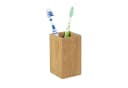 relaxdays Zahnputzbecher Bambus Natur Hygienisch Bild 2