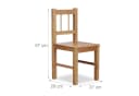 relaxdays Deko Stuhl Bambus Kinderstuhl Natur Bild 4