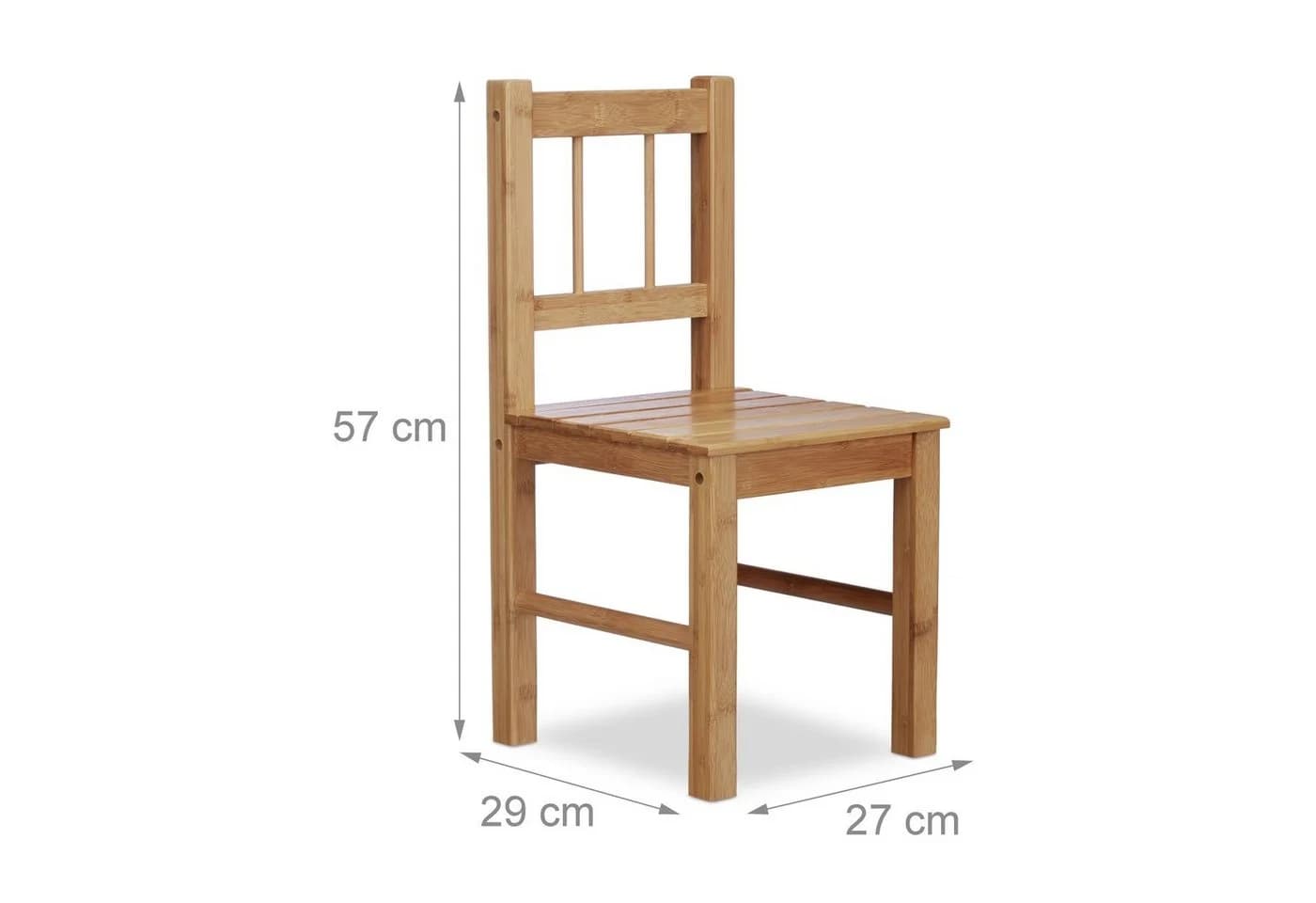 relaxdays Deko Stuhl Bambus Kinderstuhl Natur - Bild 4