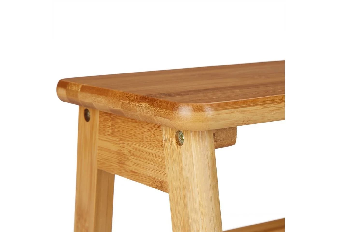 relaxdays Kinderhocker Fußbank RUSTICO Bambus Natur - Bild 3