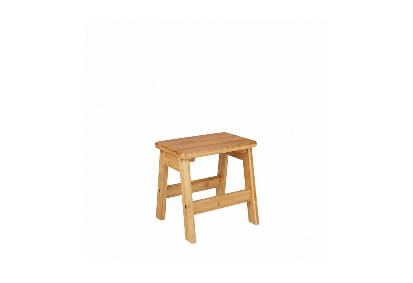 relaxdays Kinderhocker Fußbank RUSTICO Bambus Natur - Bild 5