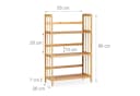 RELAXDAYS Standregal Bambus 3 Ablagen Landhausstil Bild 4