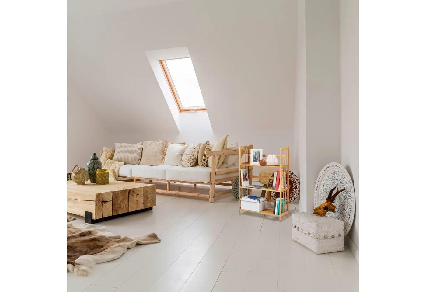 RELAXDAYS Standregal Bambus 3 Ablagen Landhausstil - Bild 5