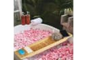 relaxdays Badewannenablage Bambus Feuchtigkeitsresistent Braun Bild 1