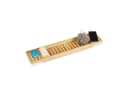relaxdays Badewannenablage Bambus Feuchtigkeitsresistent Braun Bild 2