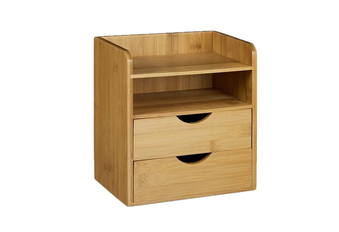 relaxdays Schreibtisch-Organizer Bambus mit 3 Schubladen - Bild 4