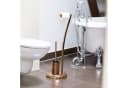 relaxdays Toilettenpapierhalter Stand WIMEDO WC Garnitur Kupfer Bild 1