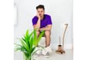 relaxdays Toilettenpapierhalter Stand WIMEDO WC Garnitur Kupfer Bild 3