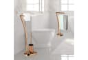 relaxdays Toilettenpapierhalter Stand WIMEDO WC Garnitur Kupfer Bild 5