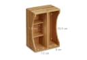 relaxdays Schreibtischorganizer Bambus mit Griff Bild 3