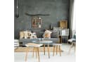 relaxdays Wandregal Walnuss 5 Fächer Braun Holz Bild 5
