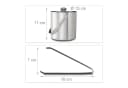 relaxdays Eiseimer Edelstahl mit Eiszange 1,5L Silber Bild 4