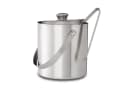 relaxdays Eiseimer Edelstahl mit Eiszange 1,5L Silber Bild 5
