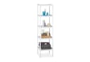 relaxdays Badregal Bambus weiß 5 Ablagen Standregal Bild 2