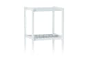 relaxdays Badregal Bambus weiß 5 Ablagen Standregal Bild 5