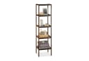 relaxdays Badregal Bambus 5 Ablagen Dunkelbraun Standregal Bild 2