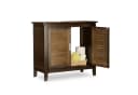 relaxdays Waschbeckenunterschrank braun LAMELL Bambus Bild 2