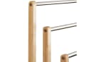 relaxdays Handtuchständer stehend dreifach Bambus Silber Bild 5