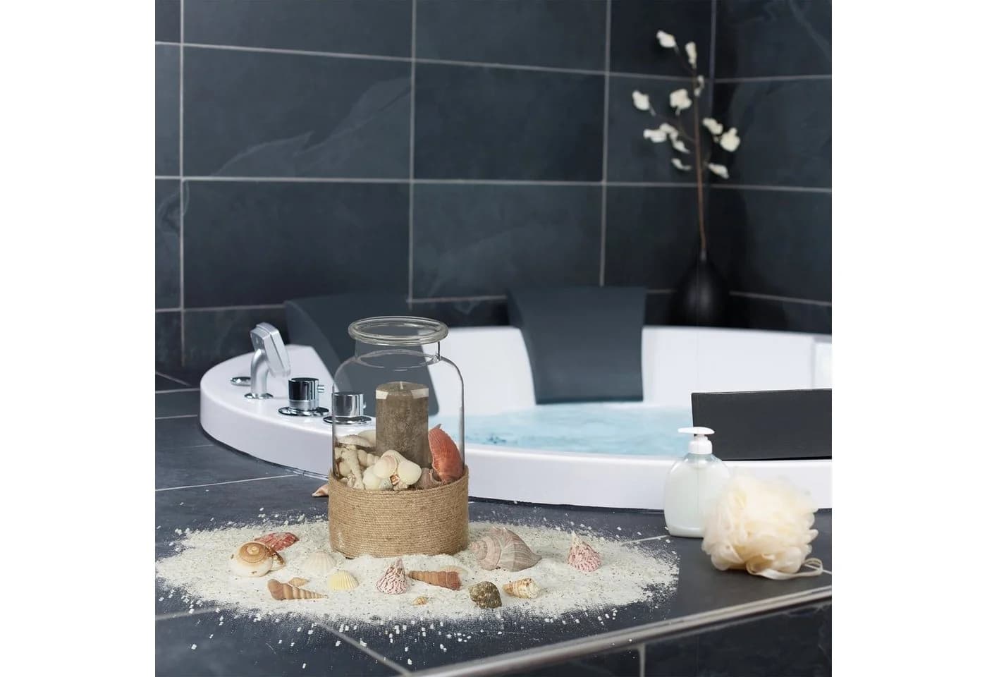 relaxdays Muschel Deko Set 2kg Bunt Meeresschnecken