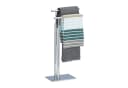 relaxdays Handtuchständer stehend 2 Arme PAGNONI silber Bild 2