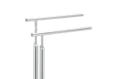 relaxdays Handtuchständer stehend 2 Arme PAGNONI silber Bild 4