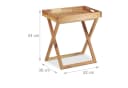 relaxdays Tabletttisch klappbar Walnuss Holz Bild 4