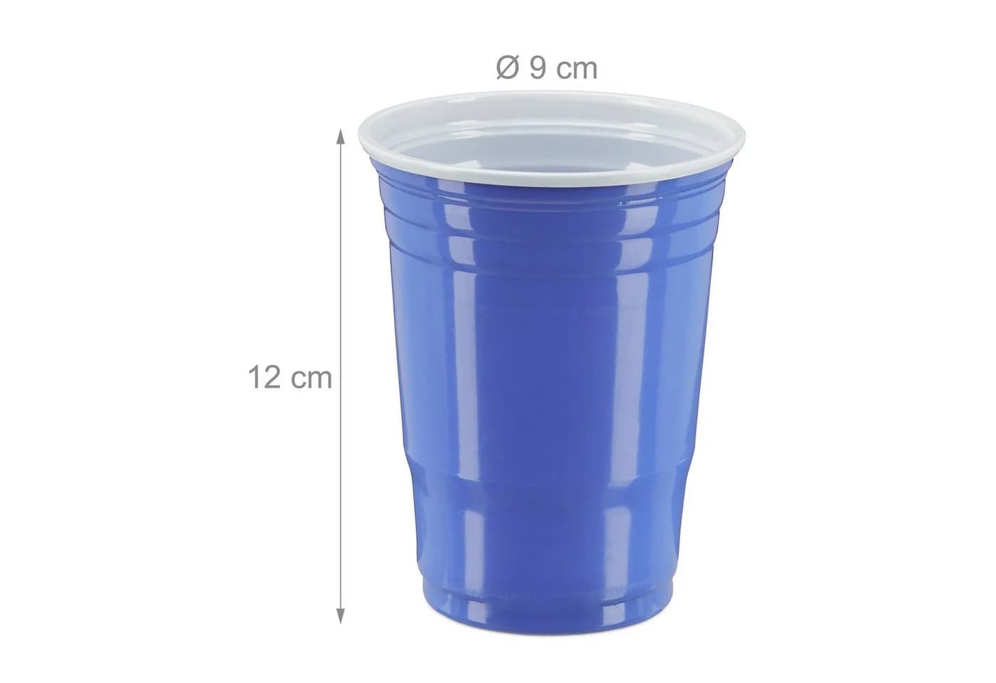 relaxdays Beer Pong Becher 200er Pack Rot Blau 473 ml - Bild 3