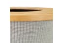 relaxdays Papierkorb Bambus rund mit magnetischem Deckel Bild 5
