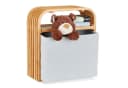 relaxdays Stauraumhocker Bambus Hellgrau Skandinavisches Design Bild 2