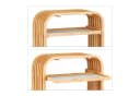 relaxdays Stauraumhocker Bambus Hellgrau Skandinavisches Design Bild 5