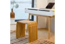relaxdays Sitzhocker Bambus Design Skandinavisch Garderoben Hocker Bild 1