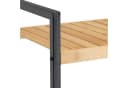 relaxdays Standregal Bambus Stahl 4 Ablagen Schwarz Bild 5