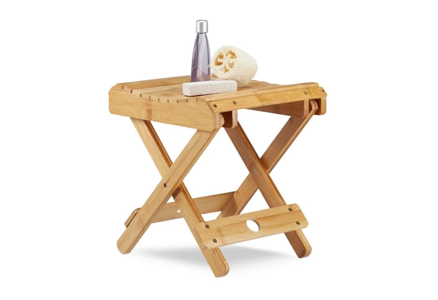 relaxdays Hocker Bambus Klappbar - Bild 2
